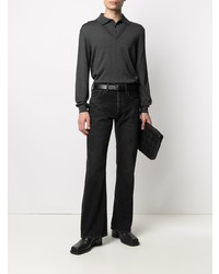 Lemaire Layered Knitted Polo Shirt