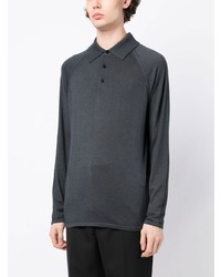 Dunhill Long Sleeve Cashmere Polo Shirt