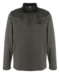 Karl Lagerfeld Long Sleeve Polo Shirt