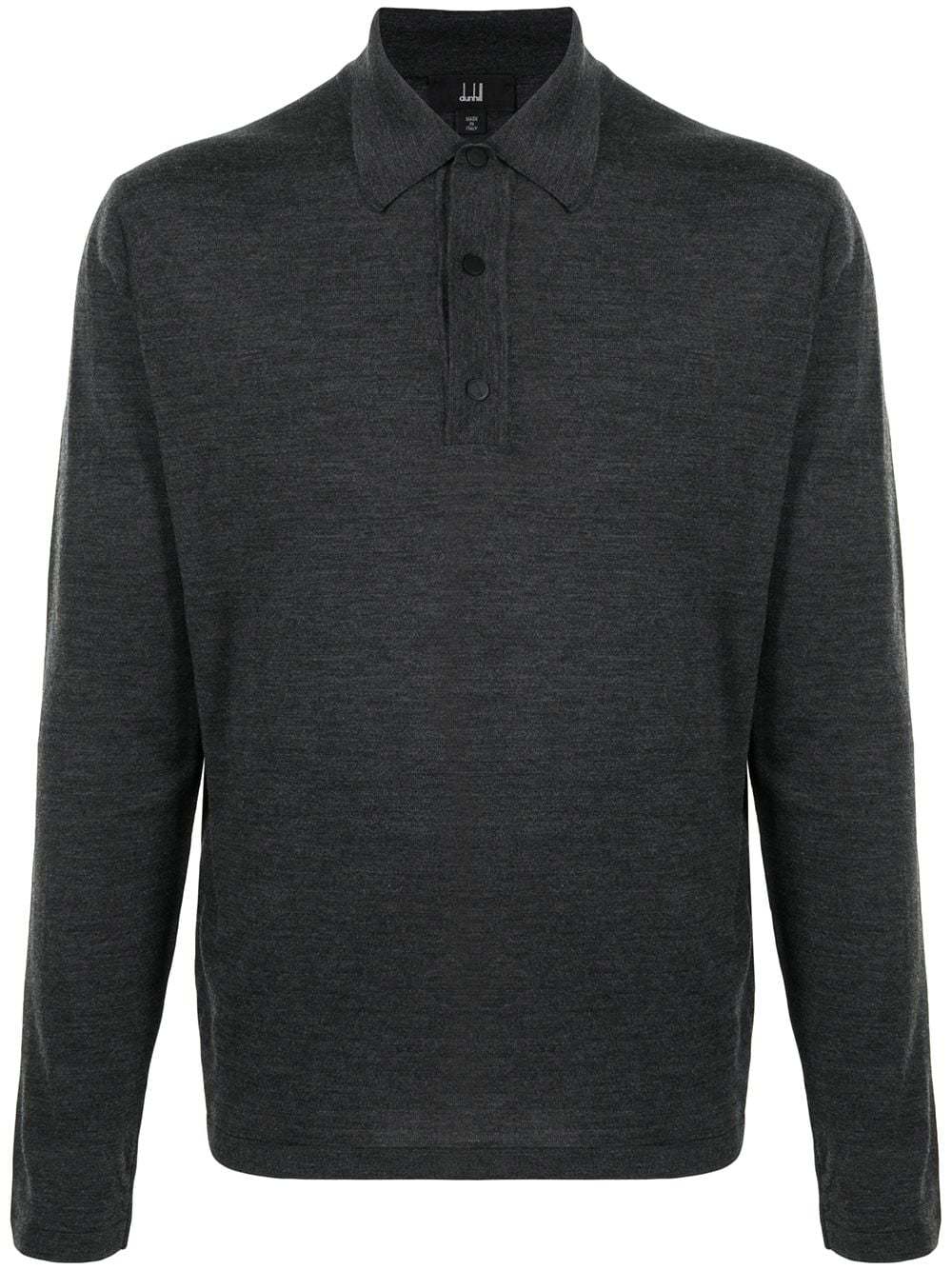 Dunhill Long Sleeve Polo Shirt, $410 | farfetch.com | Lookastic