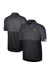 Nike Anthracite Tennessee Volunteers Coaches Half Zip Pullover Jacket