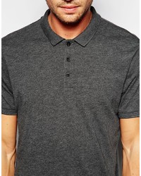 Asos Brand Polo Shirt In Jersey