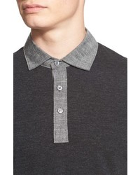 Todd Snyder Chambray Trim Polo Shirt