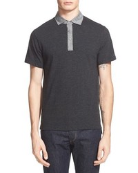 Todd Snyder Chambray Trim Polo Shirt