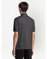 Zegna Concealed Placket Detail Polo Shirt