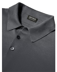 Zegna Fine Knit Polo Shirt