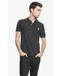 Express Fitted Small Lion Pique Polo
