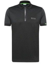Hugo Boss Paddy Mk Modern Fit Jersey Polo Shirt L Charcoal