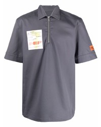 Heron Preston Label Fr Cuts Shirt Dark Grey