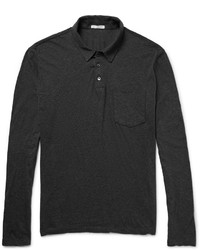 James Perse Mlange Cotton Jersey Polo Shirt