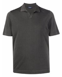 Drumohr Open Collar Polo Shirt