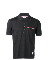 Thom Browne Short Sleeve Pocket Polo In Fine Mercerized Pique