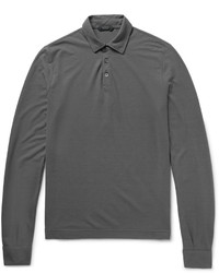Incotex Slim Fit Cotton Jersey Polo Shirt