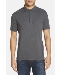 7 For All Mankind Trim Fit Raw Edge Polo