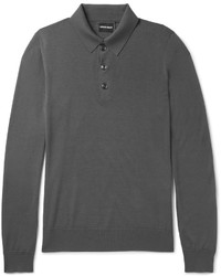 Giorgio Armani Virgin Wool Polo Shirt