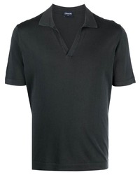 Drumohr Wingtip Collar Cotton Polo Shirt