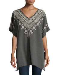 Johnny Was Jwla For Shobah Long French Terry Poncho Plus Size