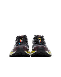 Salomon Grey And Purple Limited Edition Xt 6 Adv Sneakers