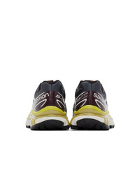 Salomon Grey And Purple Limited Edition Xt 6 Adv Sneakers