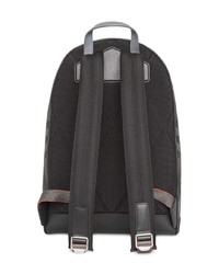 Burberry Ekd London Check And Leather Backpack
