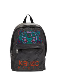 Kenzo Grey Limited Edition Holiday Large Kampus Tiger Backpack