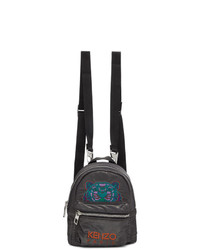 Kenzo Grey Limited Edition Holiday Mini Kampus Tiger Backpack