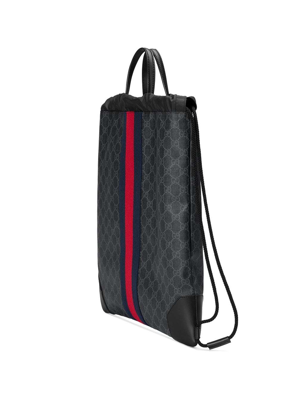 gucci supreme drawstring backpack