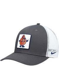 Nike Anthracite Syracuse Orange Classic 99 Alternate Logo Trucker Adjustable Snapback Hat
