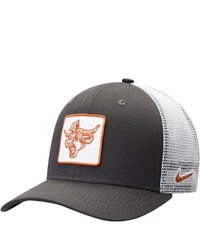 Nike Anthracite Texas Longhorns Classic 99 Alternate Logo Trucker Adjustable Snapback Hat