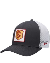 Nike Anthracite Usc Trojans Classic 99 Alternate Logo Trucker Adjustable Snapback Hat