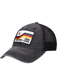 LEGACY ATHLETIC Black Arizona State Sun Devils Sun Bars Dashboard Trucker Snapback Hat At Nordstrom