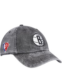 '47 Black Brooklyn Nets 75th Anniversary Rocker Clean Up Adjustable Hat At Nordstrom