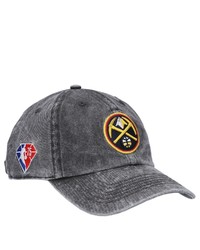 '47 Black Denver Nuggets 75th Anniversary Rocker Clean Up Adjustable Hat