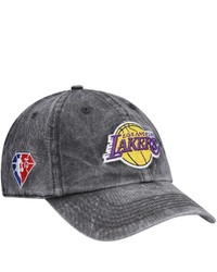 '47 Black Los Angeles Lakers 75th Anniversary Rocker Clean Up Adjustable Hat At Nordstrom
