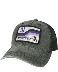 LEGACY ATHLETIC Black Northwestern Wildcats Sun Bars Dashboard Trucker Snapback Hat At Nordstrom