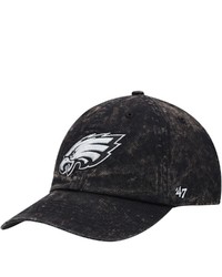 '47 Black Philadelphia Eagles Gamut Clean Up Adjustable Hat