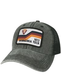LEGACY ATHLETIC Black Virginia Tech Hokies Sun Bars Dashboard Trucker Snapback Hat At Nordstrom