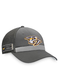 FANATICS Branded Charcoal Nashville Predators Home Ice Snapback Hat At Nordstrom
