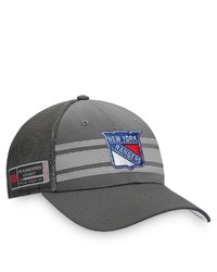 FANATICS Branded Charcoal New York Rangers Home Ice Snapback Hat At Nordstrom
