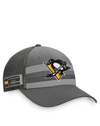 FANATICS Branded Charcoal Pittsburgh Penguins Home Ice Snapback Hat At Nordstrom