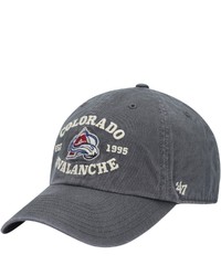 '47 Charcoal Colorado Avalanche Brockman Clean Up Adjustable Hat At Nordstrom