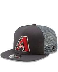 New Era Graphite Arizona Diamondbacks Mesh Fresh 9fifty Adjustable Snapback Hat At Nordstrom