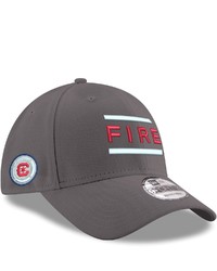 New Era Graphite Chicago Fire Team Wordmark 9forty Adjustable Hat At Nordstrom