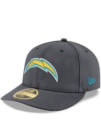 New Era Graphite Los Angeles Chargers Storm Ii Low Profile 59fifty Fitted Hat In Gray At Nordstrom