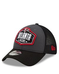 New Era Graphiteblack Atlanta Falcons 2021 Nfl Draft Trucker 39thirty Flex Hat