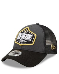 New Era Graphiteblack New Orleans Saints 2021 Nfl Draft Trucker 9forty Snapback Adjustable Hat At Nordstrom