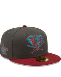 New Era Graphitecardinal Oakland Athletics Cooperstown Collection 30th Anniversary Titlewave 59fifty Fitted Hat At Nordstrom