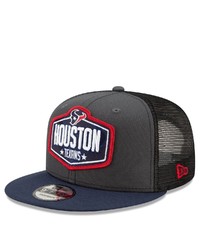 New Era Graphitenavy Houston Texans 2021 Nfl Draft Trucker 9fifty Snapback Adjustable Hat At Nordstrom