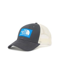 The North Face Mudder Trucker Hat In Asphalt Greyhero Bluewhite At Nordstrom