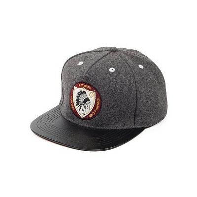 Rook Brand Rook North Star Strap Back Baseball Cap Charcoal Black